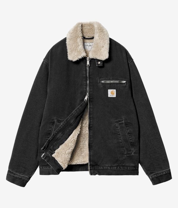 Carhartt WIP Herald Organic Maitland Giacca (black wall stone washed)