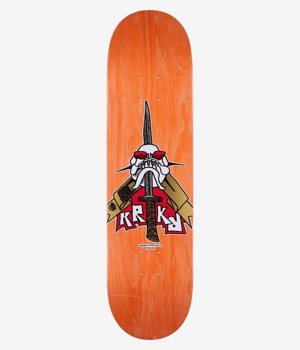 Krooked Team Skull Sword 8.25" Skateboard Deck (multi)