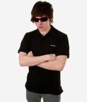 Carhartt WIP Basic Polo-Shirt (black white)