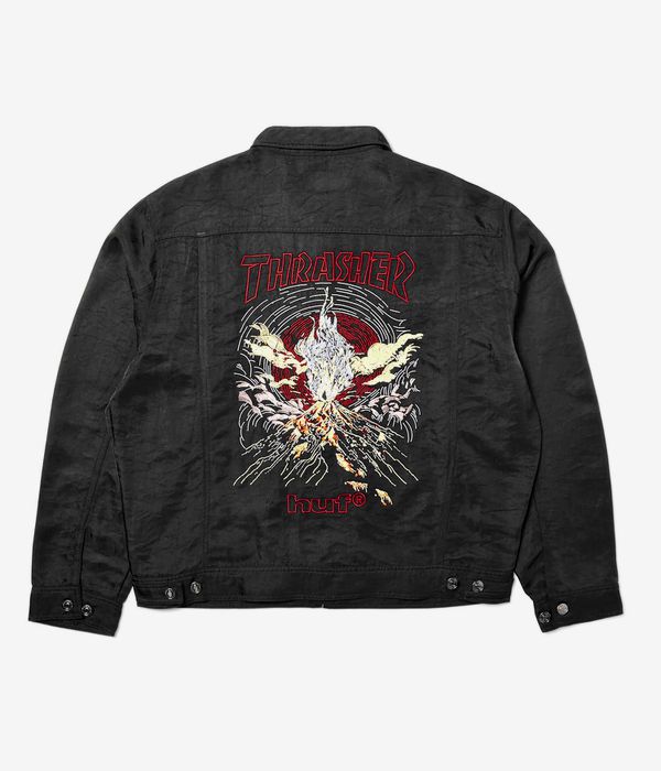 HUF x Thrasher Trucker Kurtka (black)