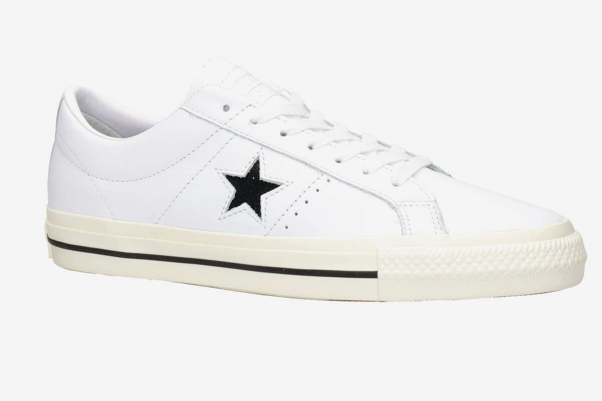Converse CONS One Star Pro Leather Buty (white black egret)
