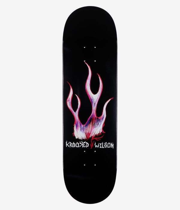 Krooked Wilson Flame TF 8.5" Skateboard Deck (black)