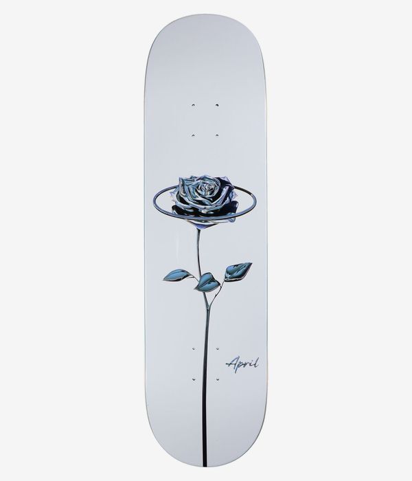 April Chrome Rose 8.5" Tabla de skate (white)