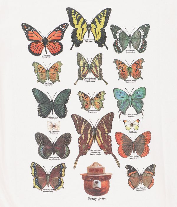 Element x Smokey Bear Butterflies T-Shirt (egret)