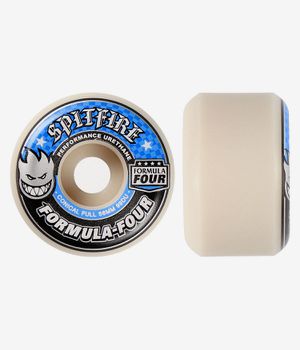 Spitfire Formula Four Conical Full Wielen (white blue) 56mm 99A 4 Pack