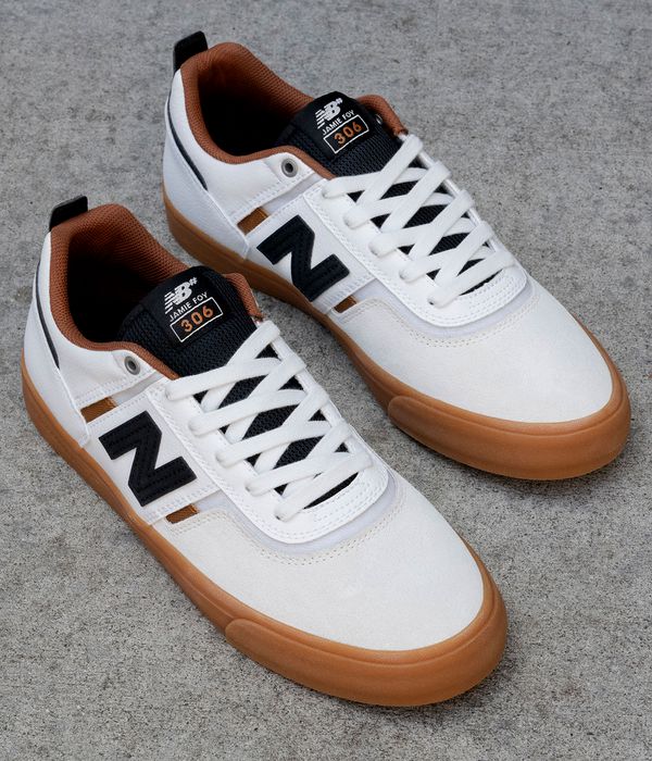 New Balance Numeric 306 Shoes (white black gum)