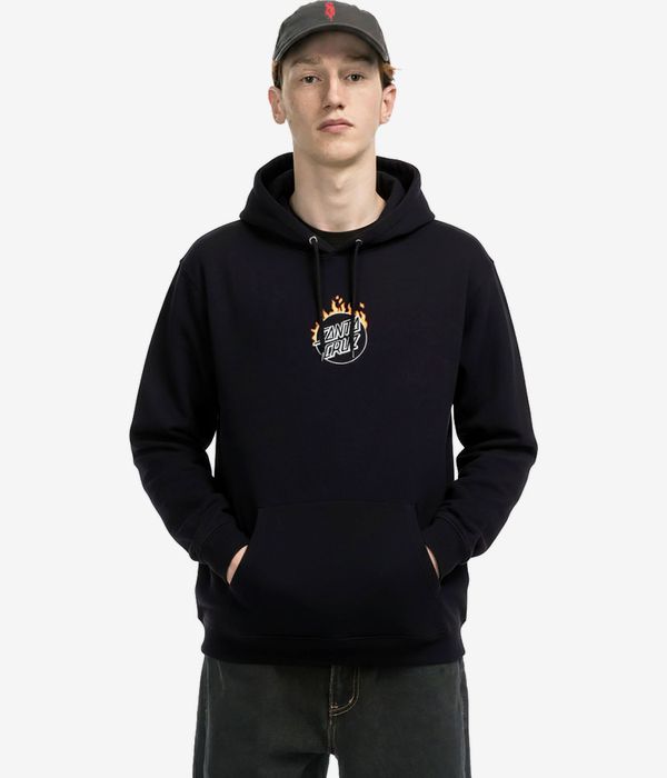 Santa Cruz Burnt Opus Front sweat à capuche (black)