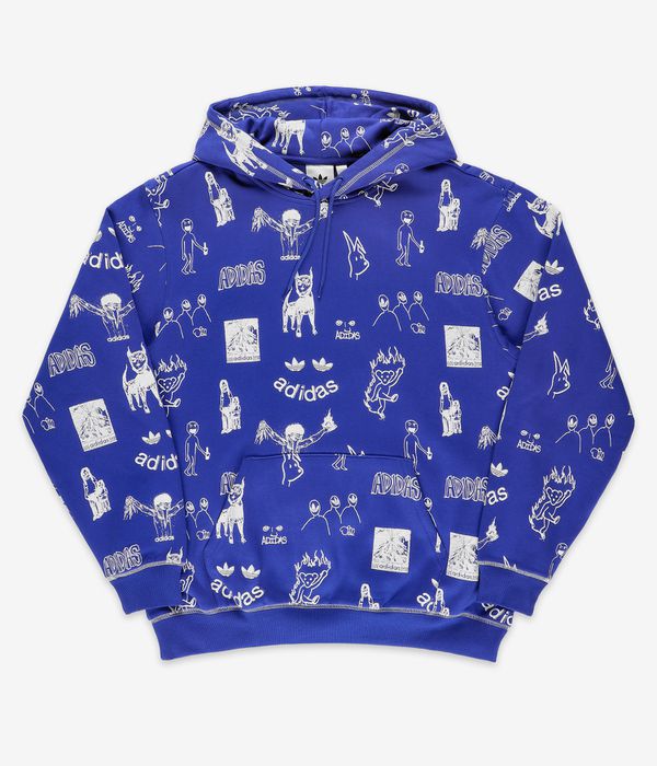 White and blue adidas hoodie new arrivals