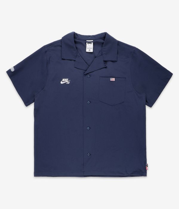 Nike SB Oly Jersey Camicia (obsidian white)