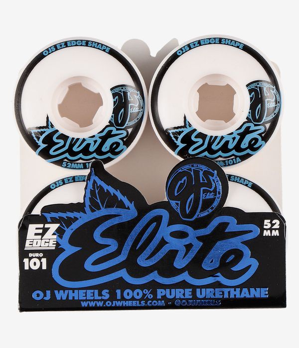 OJ Elite EZ Edge II Wheels (white) 52mm 101A 4 Pack
