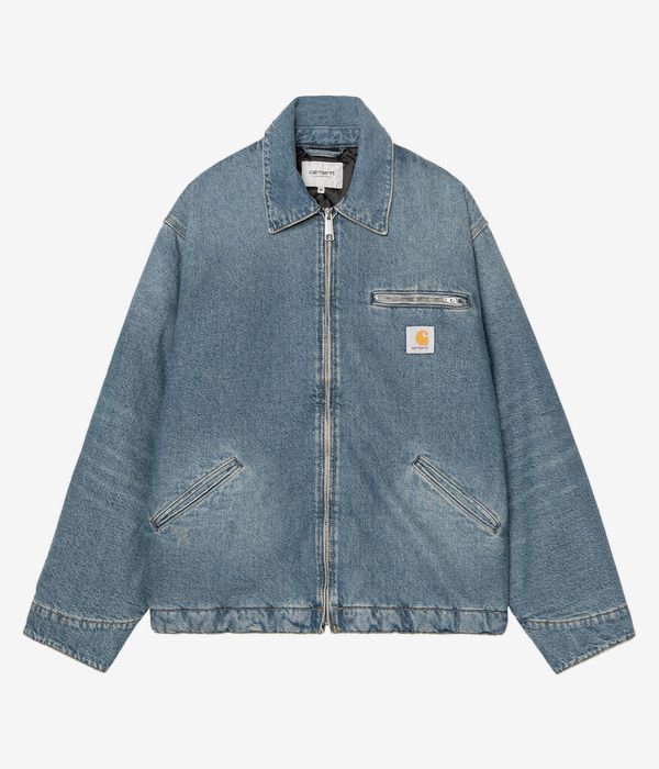 Carhartt WIP OG Detroit Cotton Bradenton Jacke (blue grind wash)
