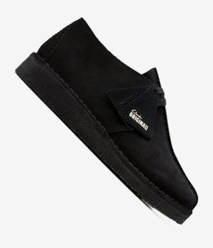 Clarks Originals Desert Trek Shoes (black suede)