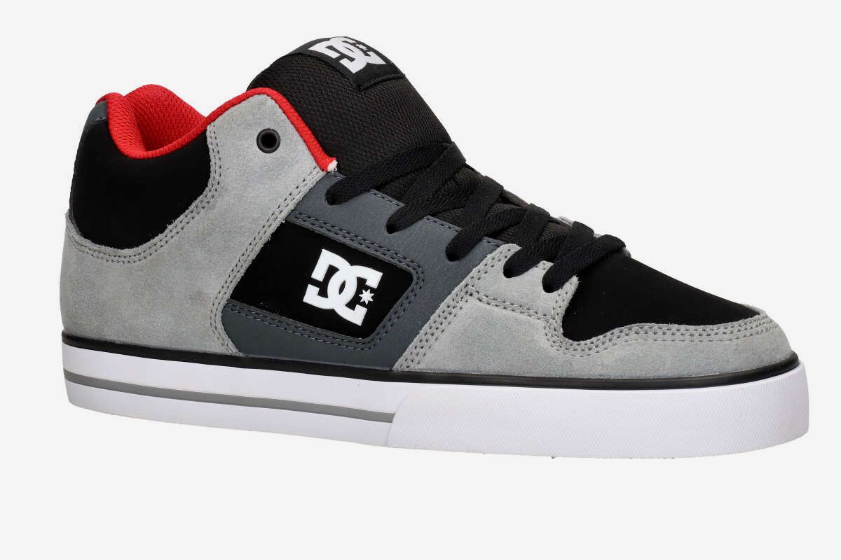 DC Pure Mid Shoes (black grey red)