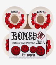 Bones STF Happiness V5 Ruote (white red) 53mm 103A pacco da 4