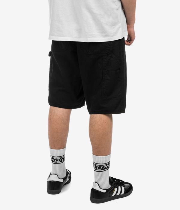 Carhartt WIP Single Knee Newcomb Shorts (black garment dyed)