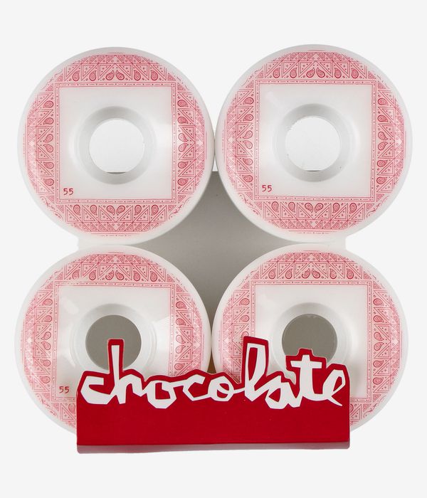 Chocolate Bandana Conical Wheels (white) 55mm 99A 4 Pack