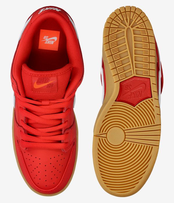Nike SB Dunk Low Pro Iso Shoes (university red gum)