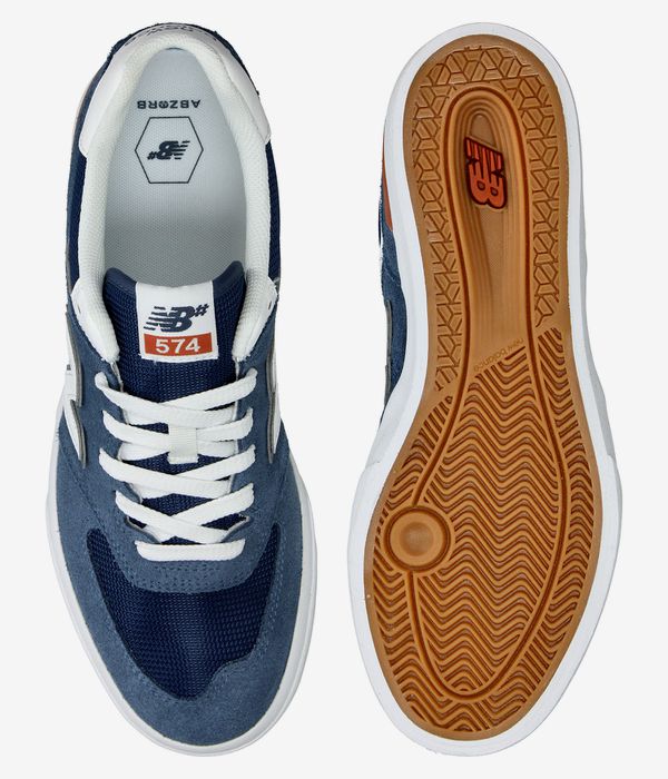 New Balance Numeric 574 vulc Shoes (blue white)