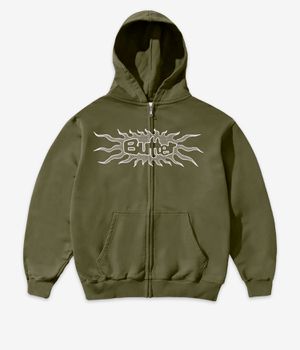 Butter Goods Solar Zip-Sweatshirt avec capuchon (army)