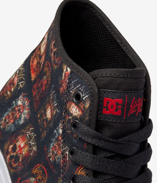 DC x Slayer Manual Hi Shoes (black white print)