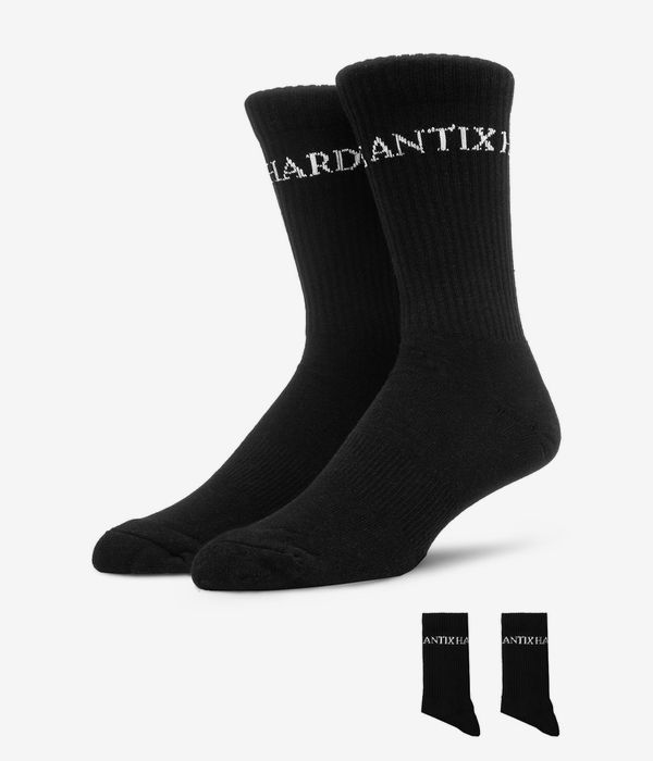 Antix Scriptum Socks US 6-13 (black) 3 Pack
