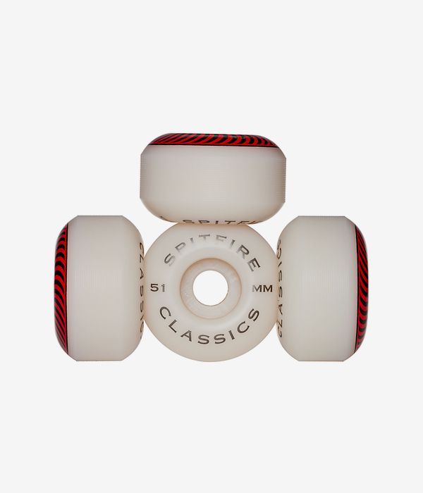 Spitfire Classic Wheels (white) 51mm 99A 4 Pack