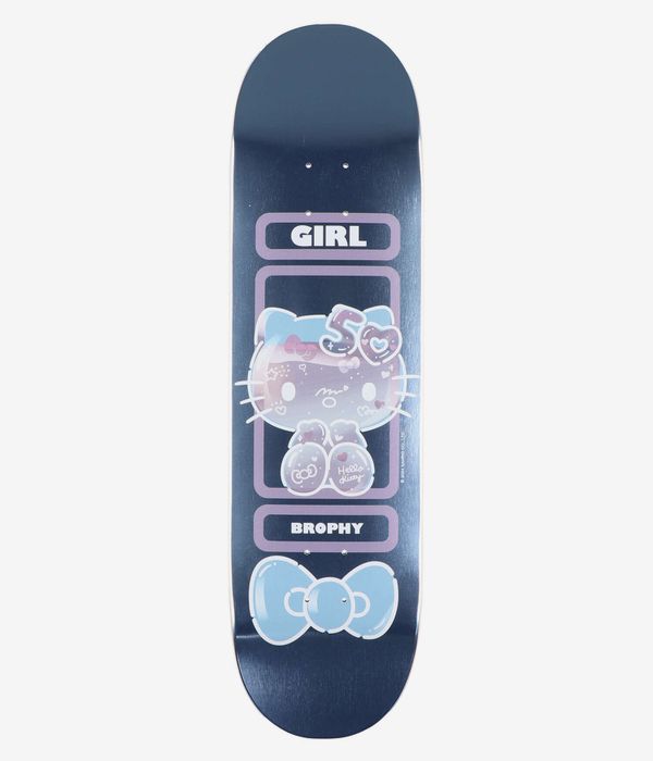 Girl x Hello Kitty 50th Anniversary Brophy 8.56" Skateboard Deck (turquoise)