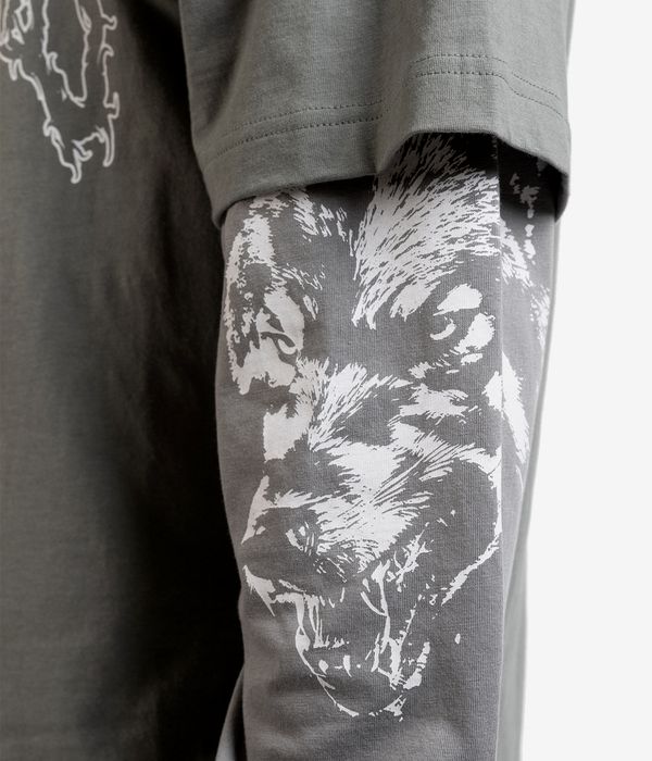 Wasted Paris Varg T-Age Long sleeve (faden green)