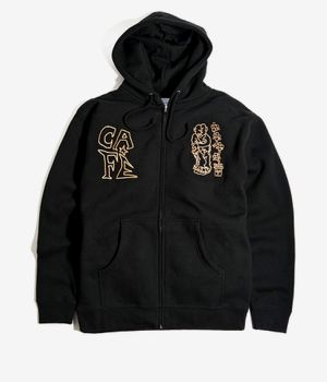 Skateboard Cafe Ethan Felpa Hoodie con zip (black)