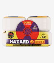 Madness Hazard Radio Active CS Conical Ruote (white) 54mm 101A pacco da 4