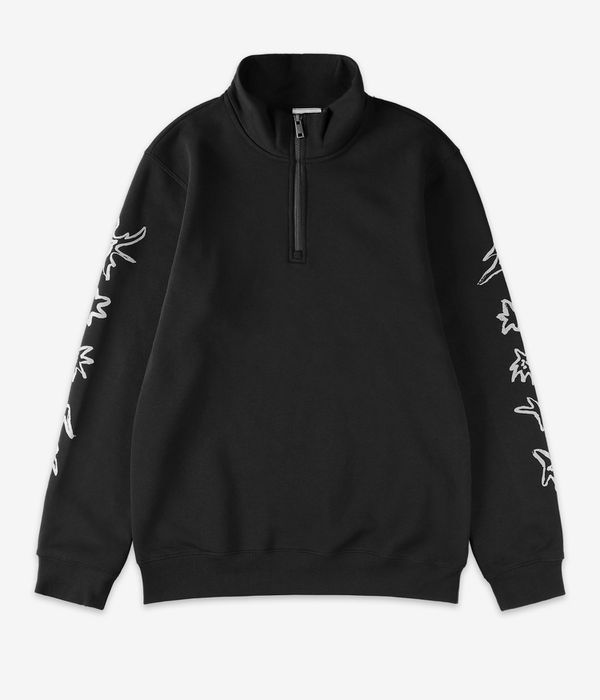 Poetic Collective Nocturnal Half Zip Sweatshirt (black)