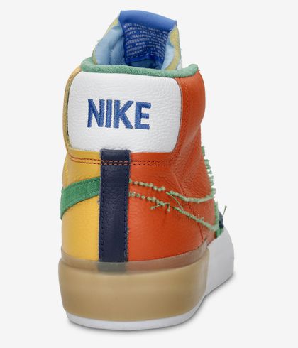 Nike Sb Zoom Blazer Mid Edge Shoes Safety Orange Lucky Green Buy At Skatedeluxe