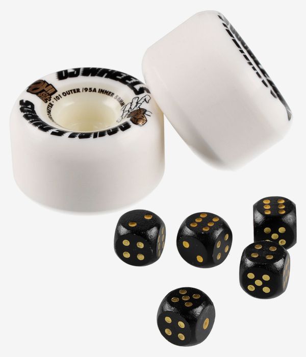 OJ Double Duro Wielen (white) 58 mm 101A 4 Pack