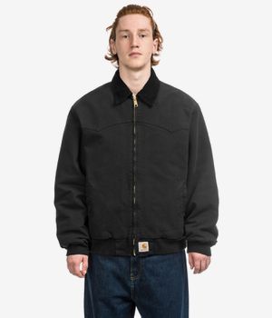 Carhartt WIP OG Santa Fe Organic Dearborn Jacket (black black stone canvas)