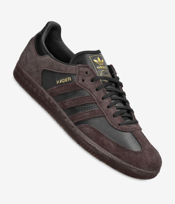 adidas Skateboarding x Kader Samba ADV Schoen (core black brown gum)