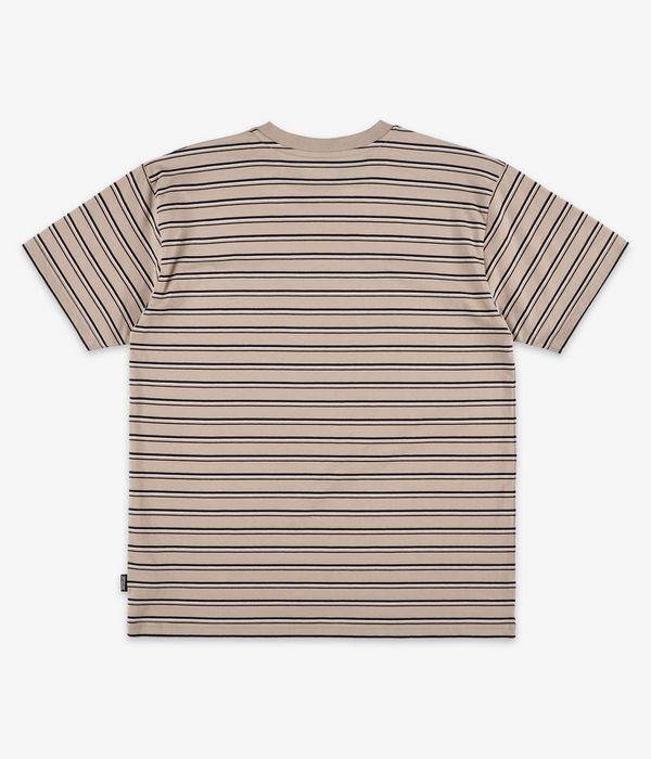 skatedeluxe Stripes Pocket Organic T-Shirt (beige)