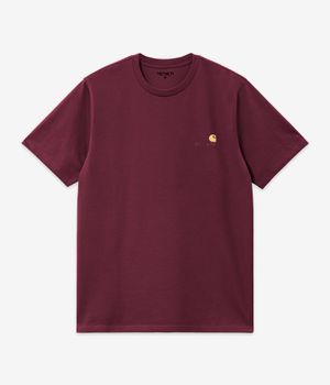 Carhartt WIP American Script Organic T-Shirt (malbec)