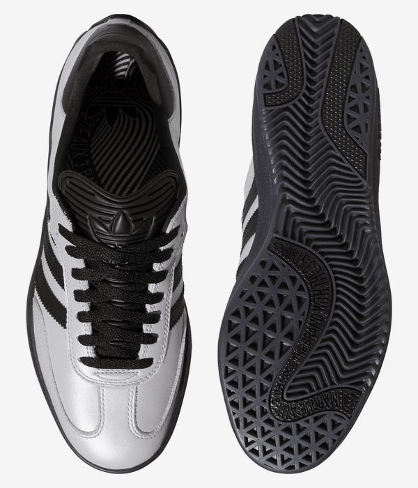 adidas Skateboarding Puig Samba Shoes (silver met core black core black)