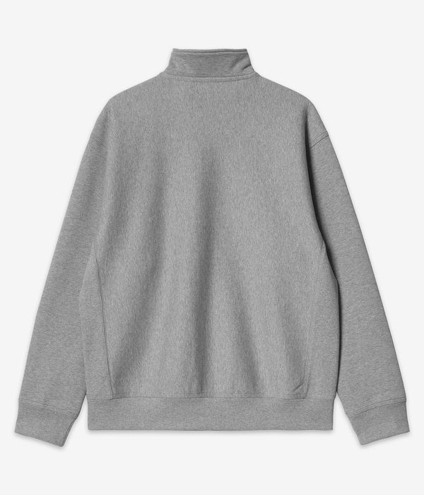 Carhartt WIP American Script Half Zip Sweater (grey heather)
