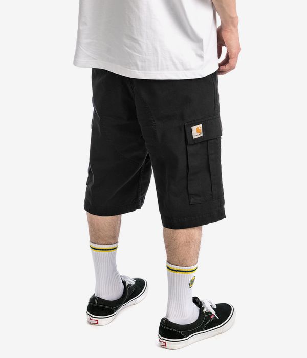 Carhartt WIP Regular Cargo Organic Moraga Shorts (black garment dyed)