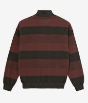 Polar Surf Half Zip Pique Sweatshirt (dirty black brownstone)