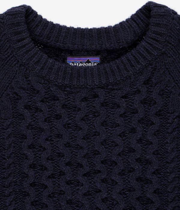 Patagonia Recycled Wool Cable Knit Felpa (new navy)