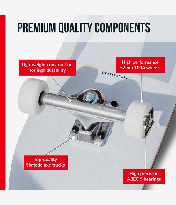 skatedeluxe Architectonic 8.25" Complete-Board (white)