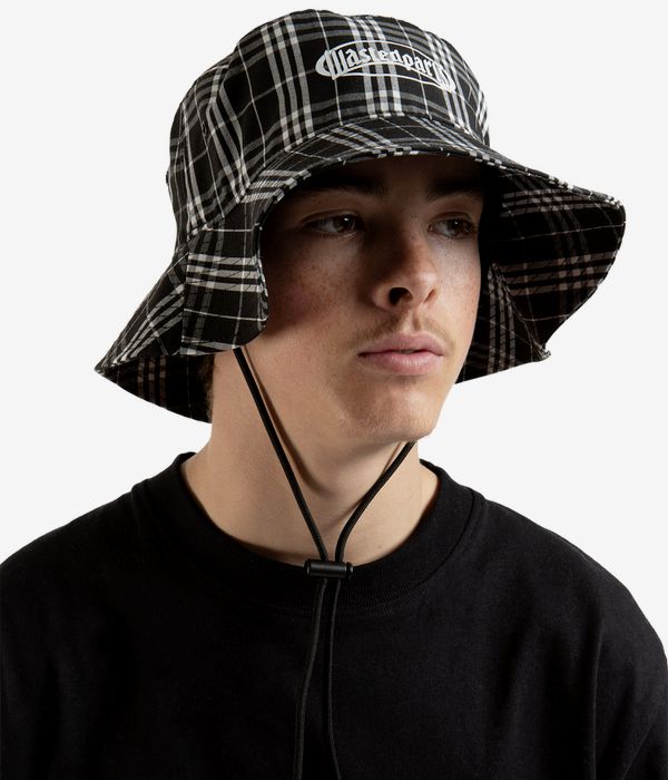 Wasted Paris Yard Tartan Safari Hut (black white)