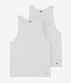 Obey Standard Rip Tank-Top (white) 2er Pack