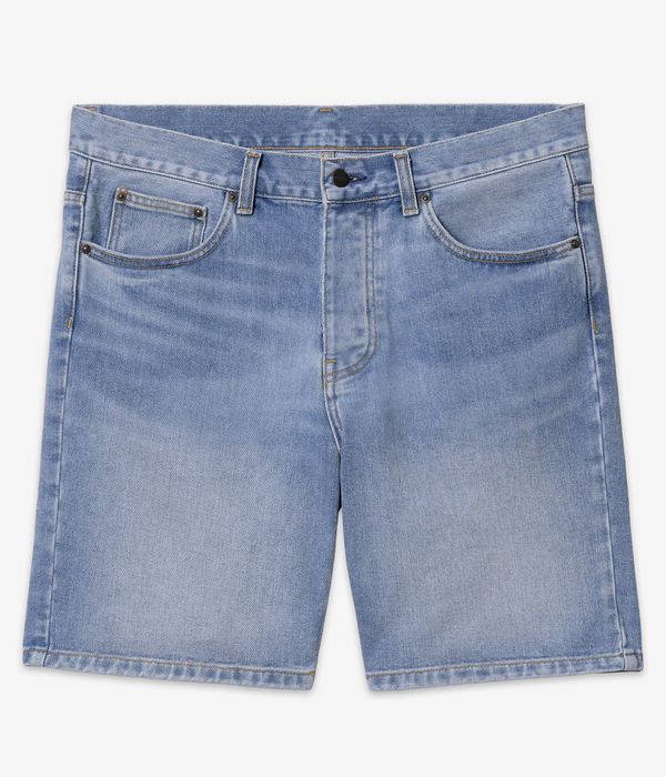 Carhartt WIP Newel Organic Maitland Shorts (blue light used wash)