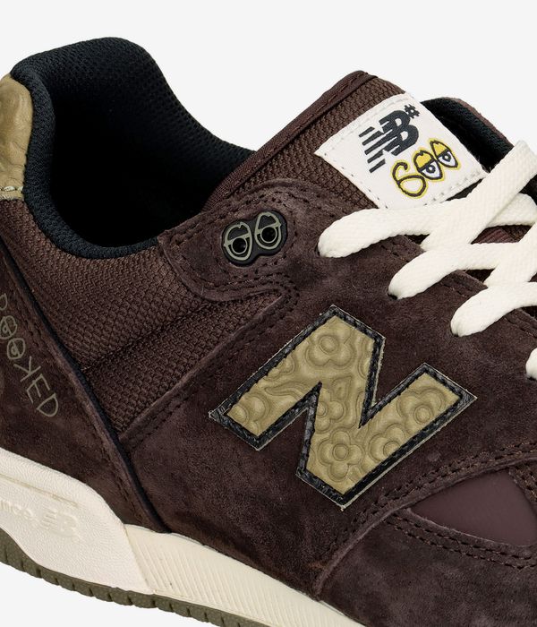 New Balance Numeric x Krooked 600 Shoes (chocoalte olive)