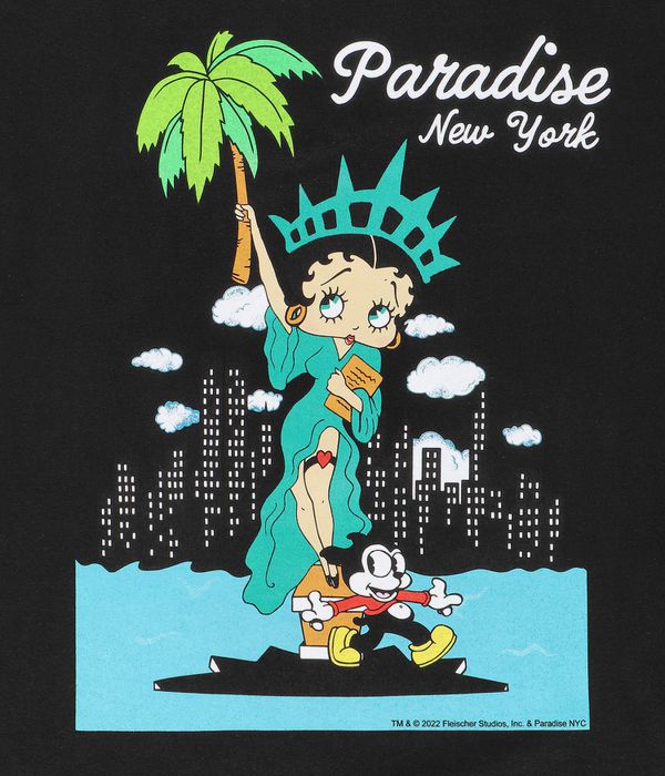 Paradise NYC Liberty Palm T-Shirt (black)