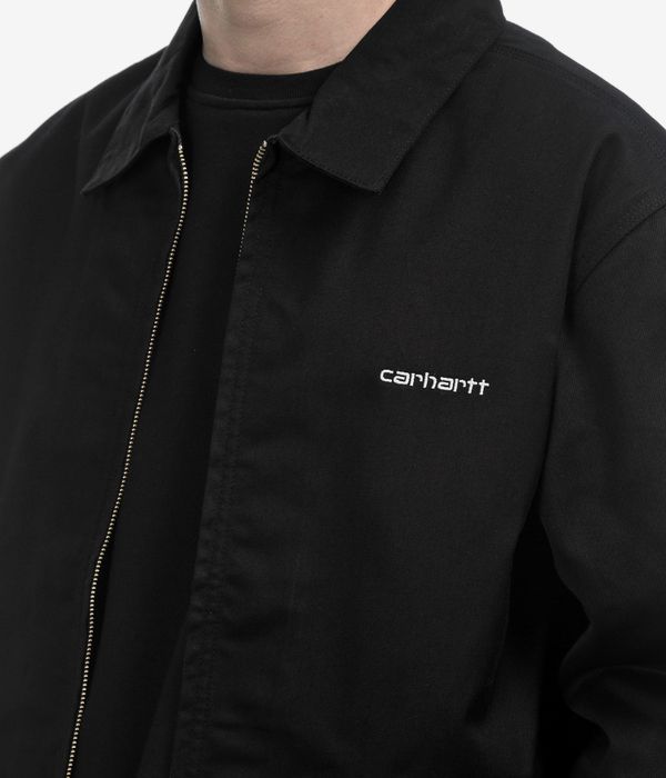 Carhartt WIP Module Script Denison Jacket (black white rinsed)