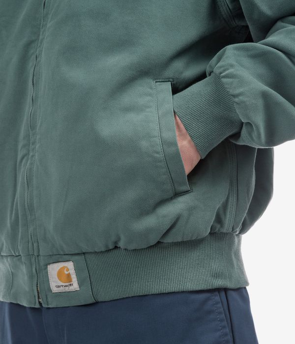 Carhartt WIP OG Santa Fe Dewey Jacke (silver pine garment dyed)